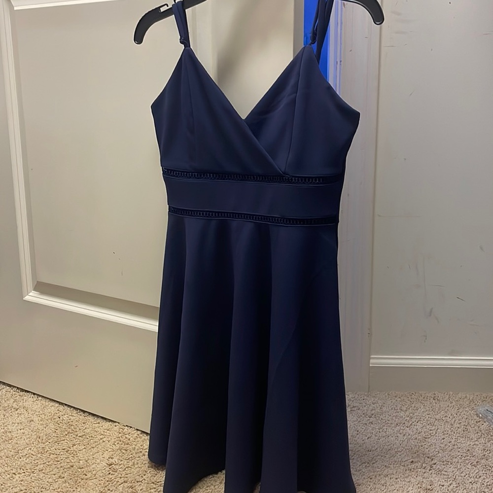 NAVY BLUE DRESS SUPER CUTE